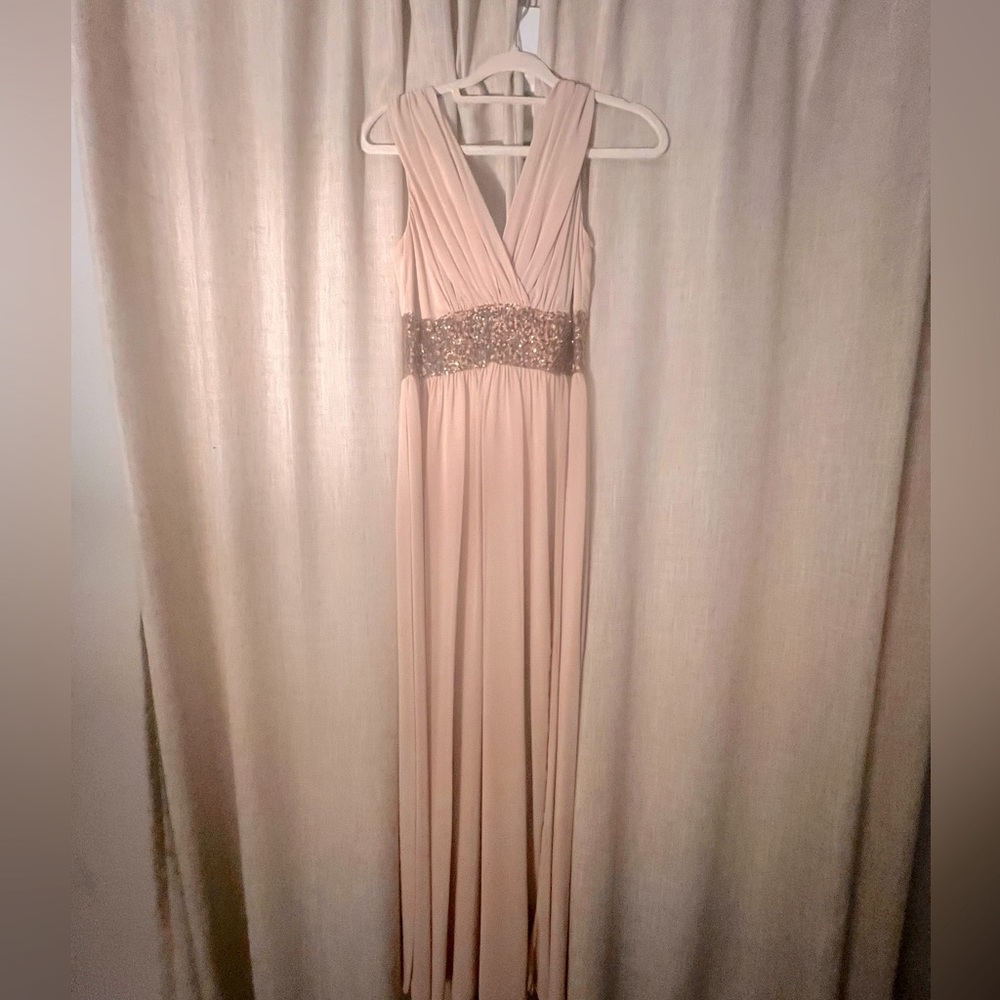 Cream with Gold sequin Dress